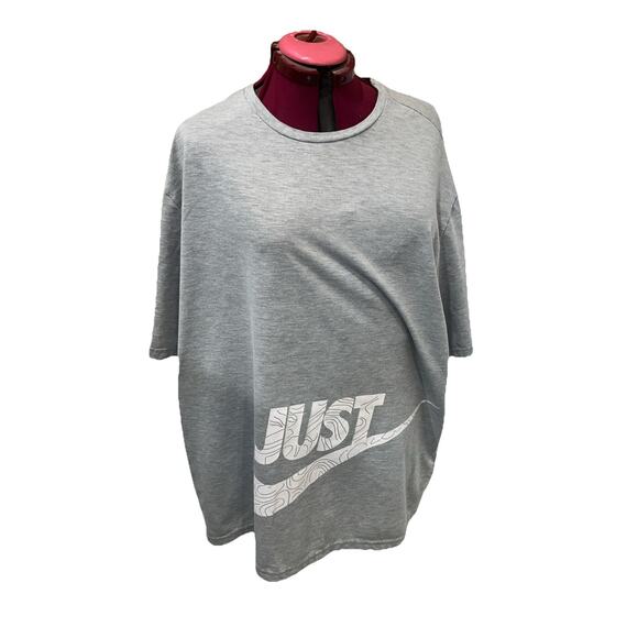 Just Nike Big Logo T-shirt, Gray, Unisex, 3XL. {132}. - Picture 1 of 11